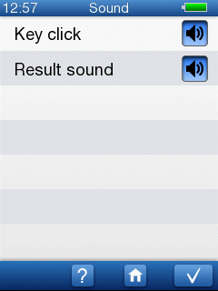 9 AccuScreen beállítások 9.3 Nyelv beállítása 1. Nyomja meg a Language (Nyelv) gombot a Settings (Beállítások) képernyőn. 2.