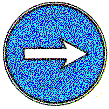 16. ábra (3) Az (1) bekezdés b) pontjában említett jelzőtábla előjelzésére az a) pontban említett táblával azonos ábrájú - STOP feliratot és az előjelzett tábla távolságát feltüntető - kiegészítő