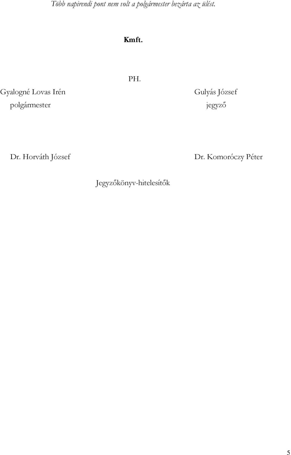 Gulyás József jegyző Dr.
