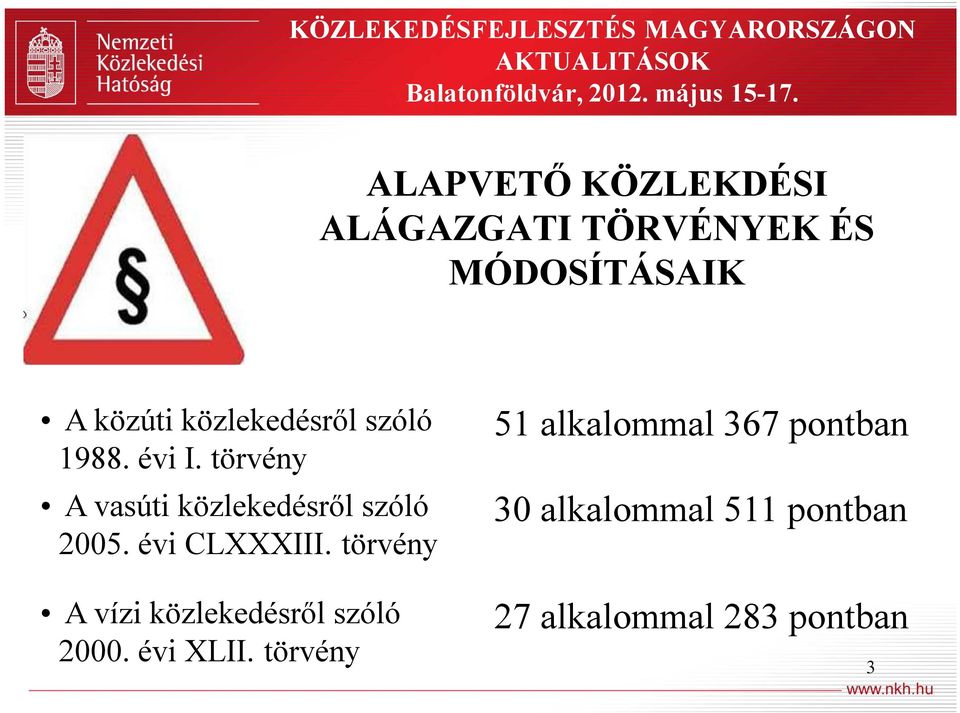 évi I. törvény A vasúti közlekedésről szóló 2005. évi CLXXXIII.