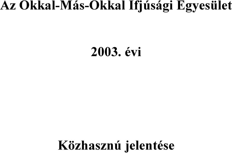 Ifjúsági