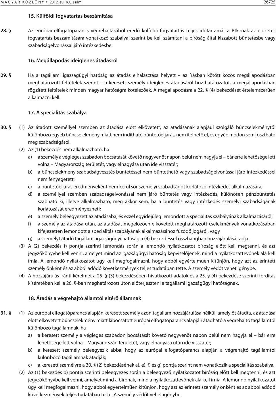 Megállapodás ideiglenes átadásról 29.