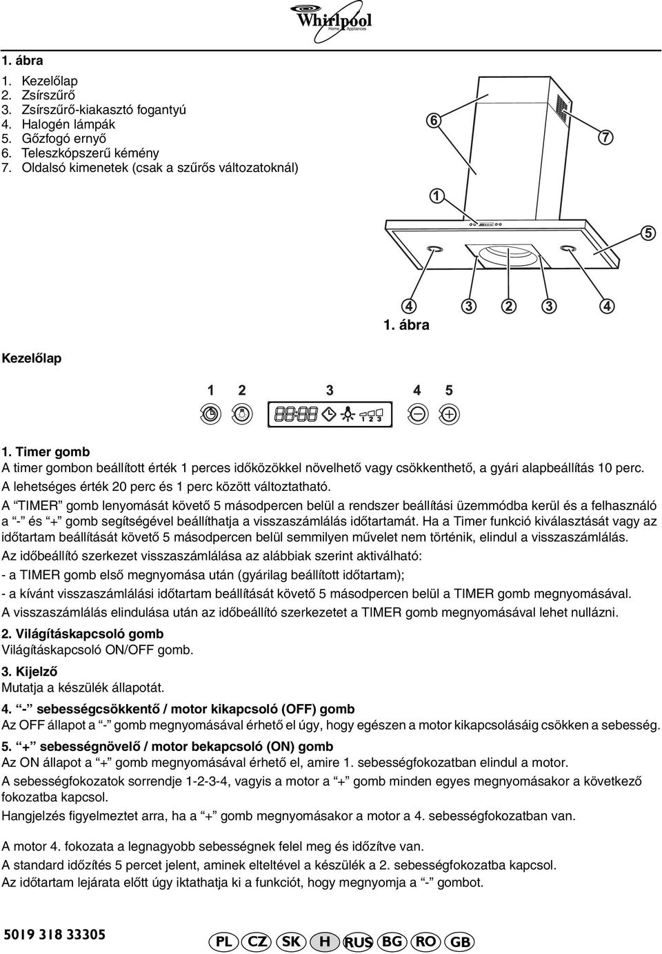 A TIMER gomb lenyomását követő 5 másodpercen belül a rendszer beállítási üzemmódba kerül és a felhasználó a - és + gomb segítségével beállíthatja a visszaszámlálás időtartamát.