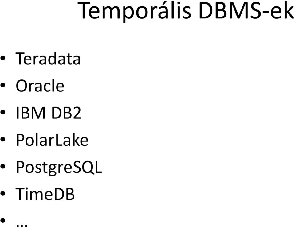 Oracle IBM DB2