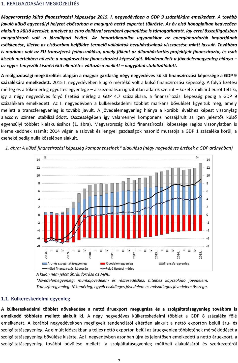 Az év első hónapjaiban kedvezően alakult a külső kereslet, amelyet az euro dollárral szembeni gyengülése is támogathatott, így ezzel összefüggésben meghatározó volt a járműipari kivitel.