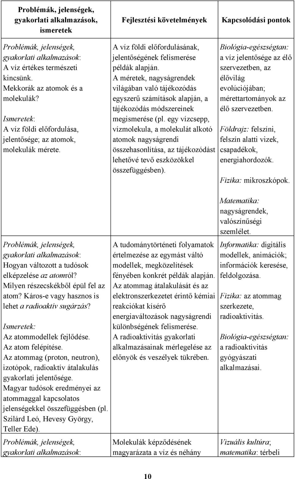 A méretek, nagyságrendek világában való tájékozódás egyszerű számítások alapján, a tájékozódás módszereinek megismerése (pl.