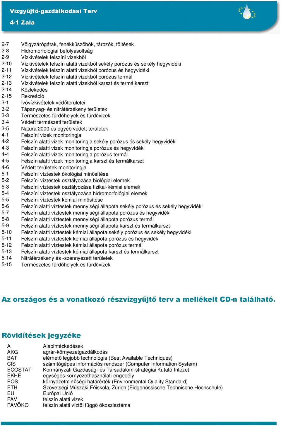 2-14 Közlekedés 2-15 Rekreáció 3-1 Ivóvízkivételek védıterületei 3-2 Tápanyag- és nitrátérzékeny területek 3-3 Természetes fürdıhelyek és fürdıvizek 3-4 Védett természeti területek 3-5 Natura 2000 és