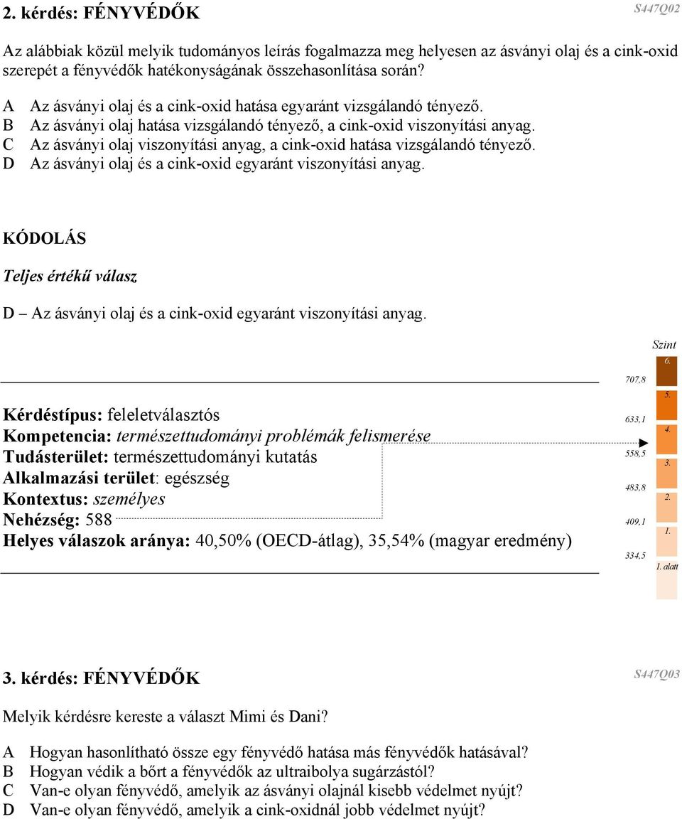 C Az ásványi olaj viszonyítási anyag, a cink-oxid hatása vizsgálandó tényező. D Az ásványi olaj és a cink-oxid egyaránt viszonyítási anyag.