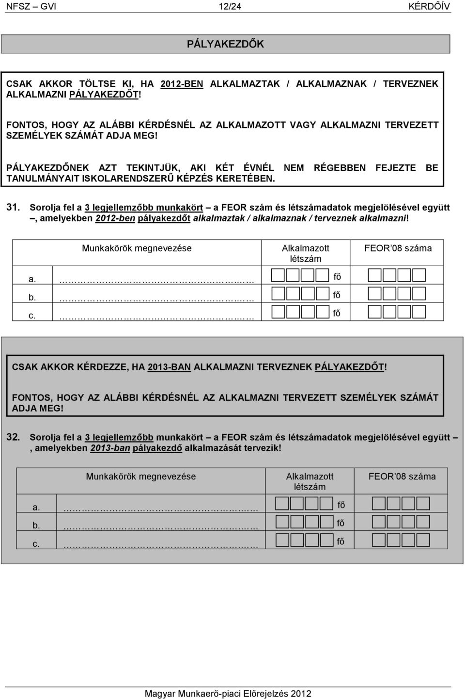 PÁLYAKEZDİNEK AZT TEKINTJÜK, AKI KÉT ÉVNÉL NEM RÉGEBBEN FEJEZTE BE TANULMÁNYAIT ISKOLARENDSZERŐ KÉPZÉS KERETÉBEN. 31.