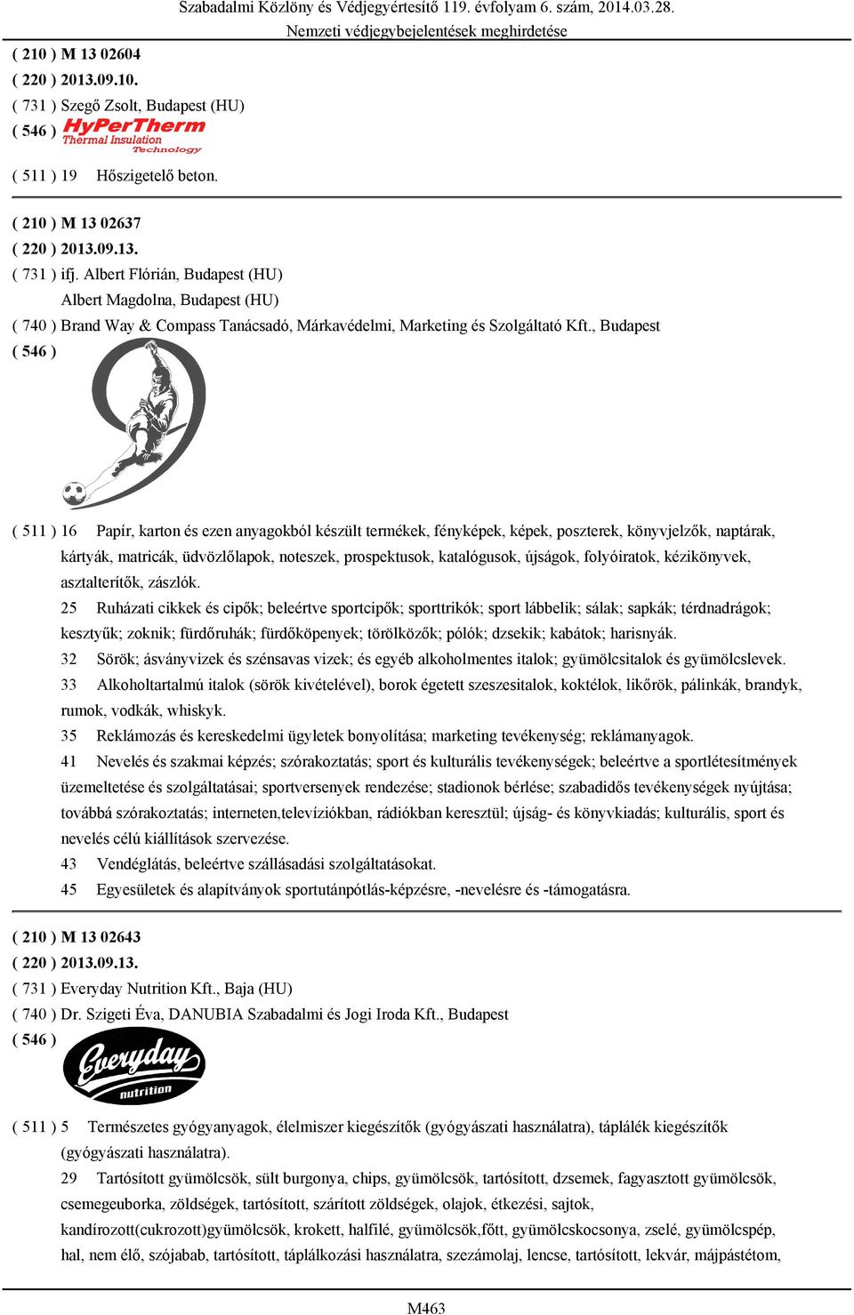 , Budapest ( 511 ) 16 Papír, karton és ezen anyagokból készült termékek, fényképek, képek, poszterek, könyvjelzők, naptárak, kártyák, matricák, üdvözlőlapok, noteszek, prospektusok, katalógusok,