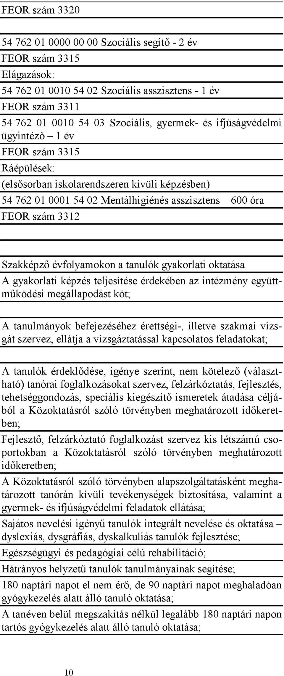 tanulók gyakorlati oktatása A gyakorlati képzés teljesítése érdekében az intézmény együttmőködési megállapodást köt; A tanulmányok befejezéséhez érettségi-, illetve szakmai vizsgát szervez, ellátja a