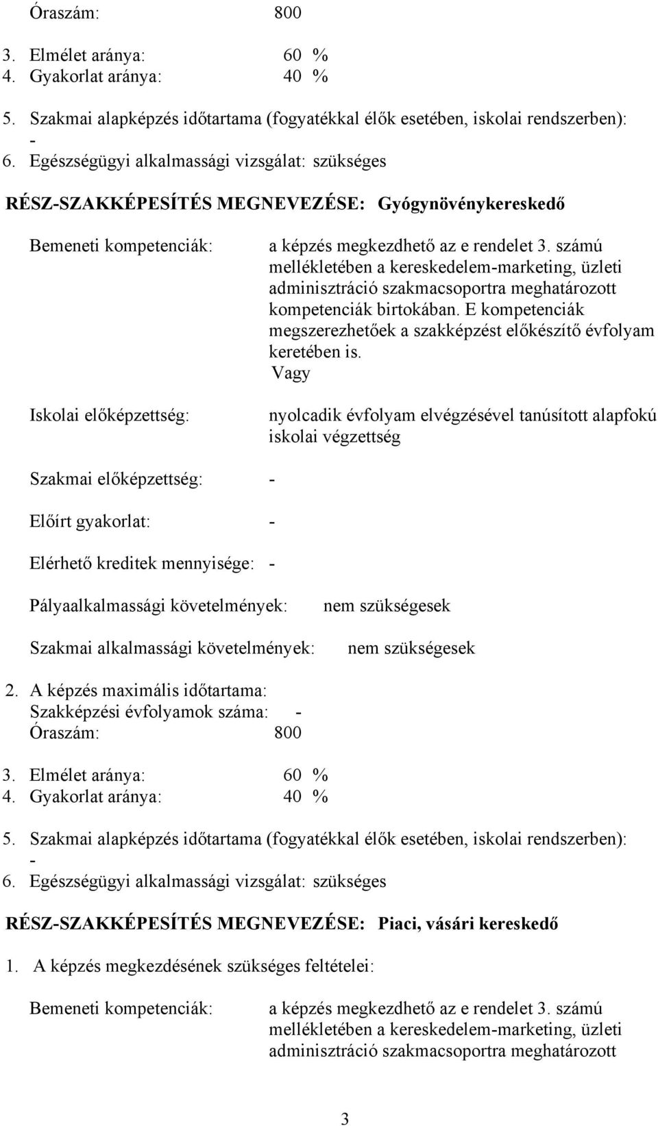 számú mellékletében a kereskedelem-marketing, üzleti adminisztráció szakmacsoportra meghatározott kompetenciák birtokában.