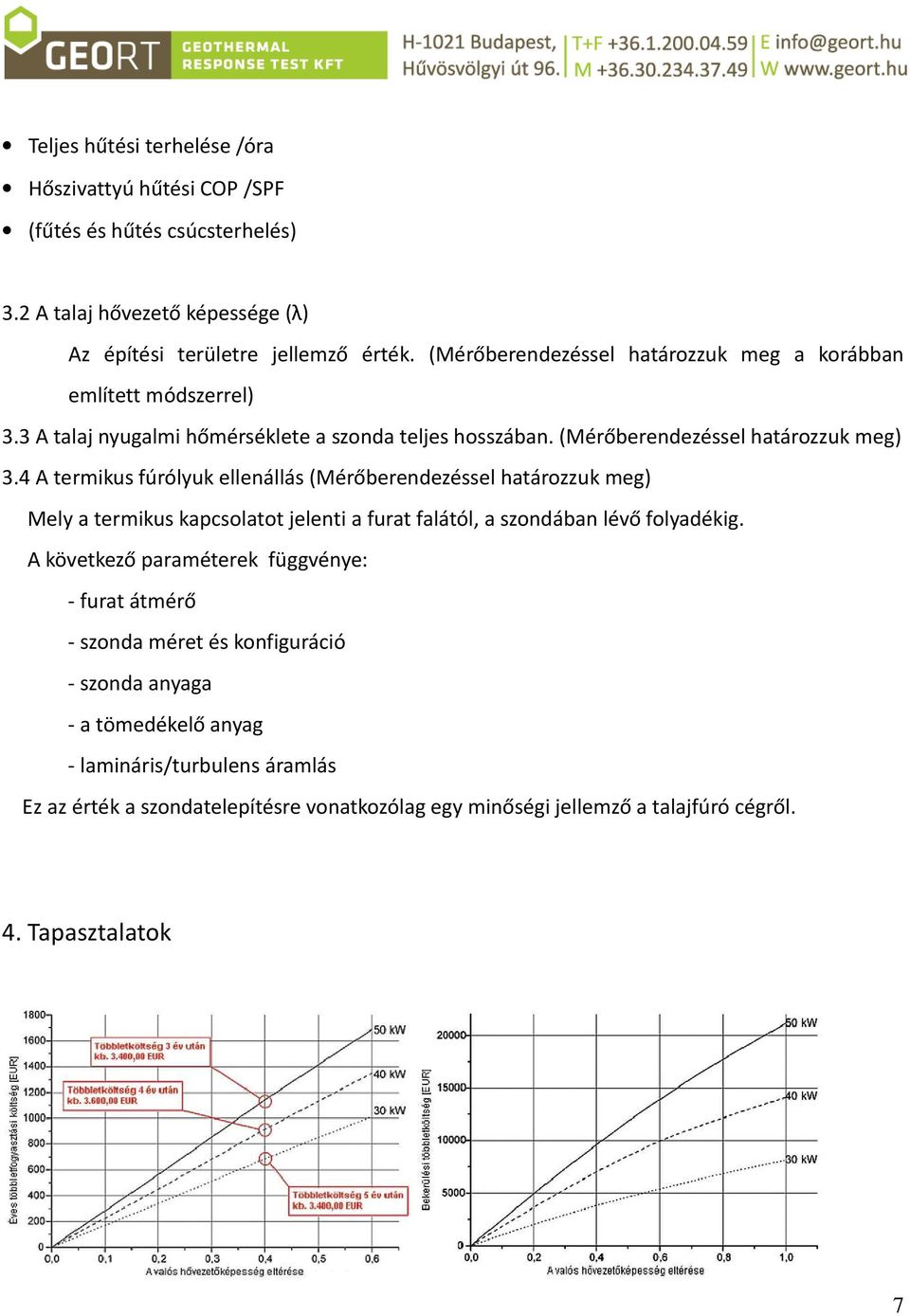 4 A termikus fúrólyuk ellenállás (Mérőberendezéssel határozzuk meg) Mely a termikus kapcsolatot jelenti a furat falától, a szondában lévő folyadékig.