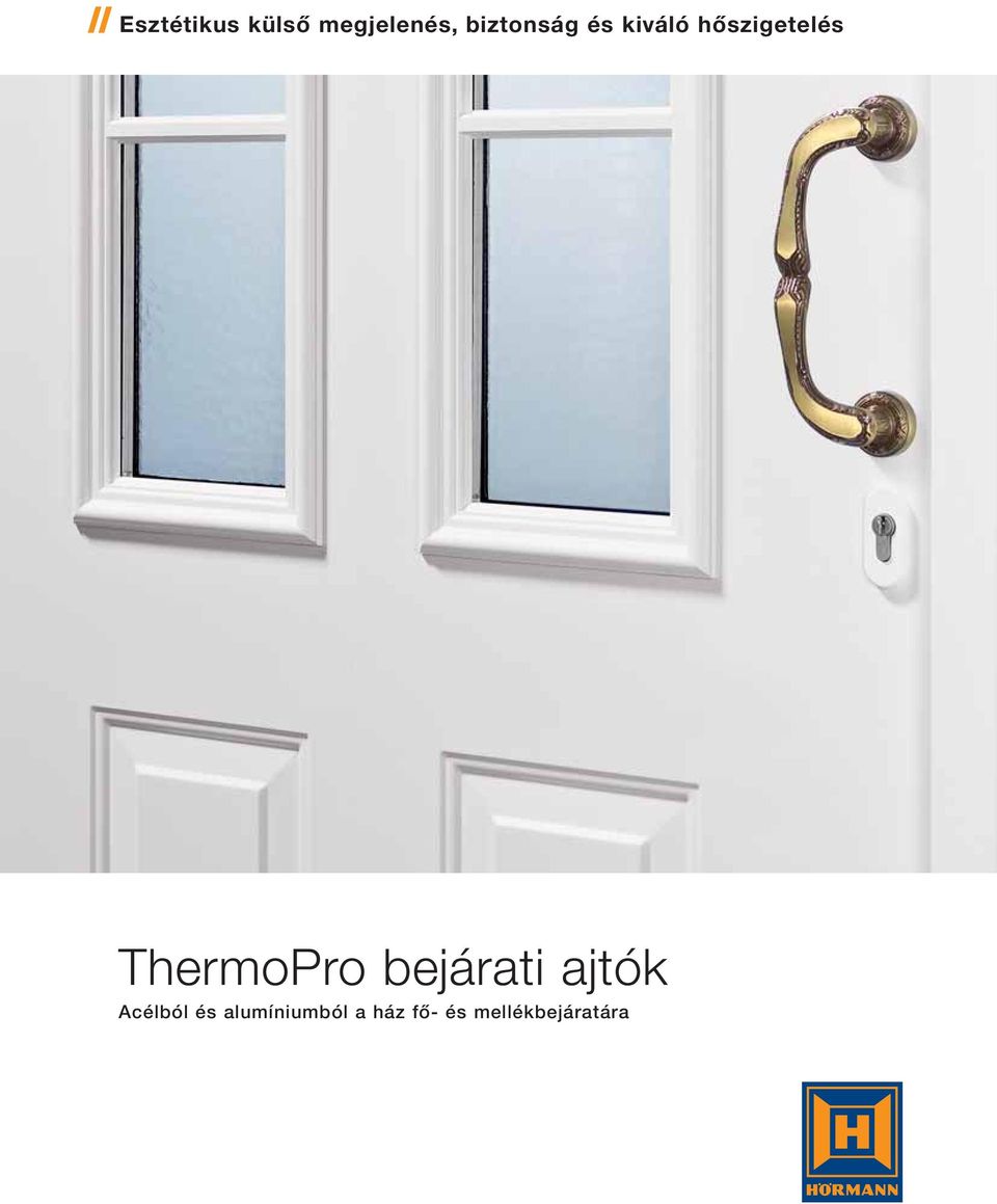 ThermoPro bejárati ajtók Acélból