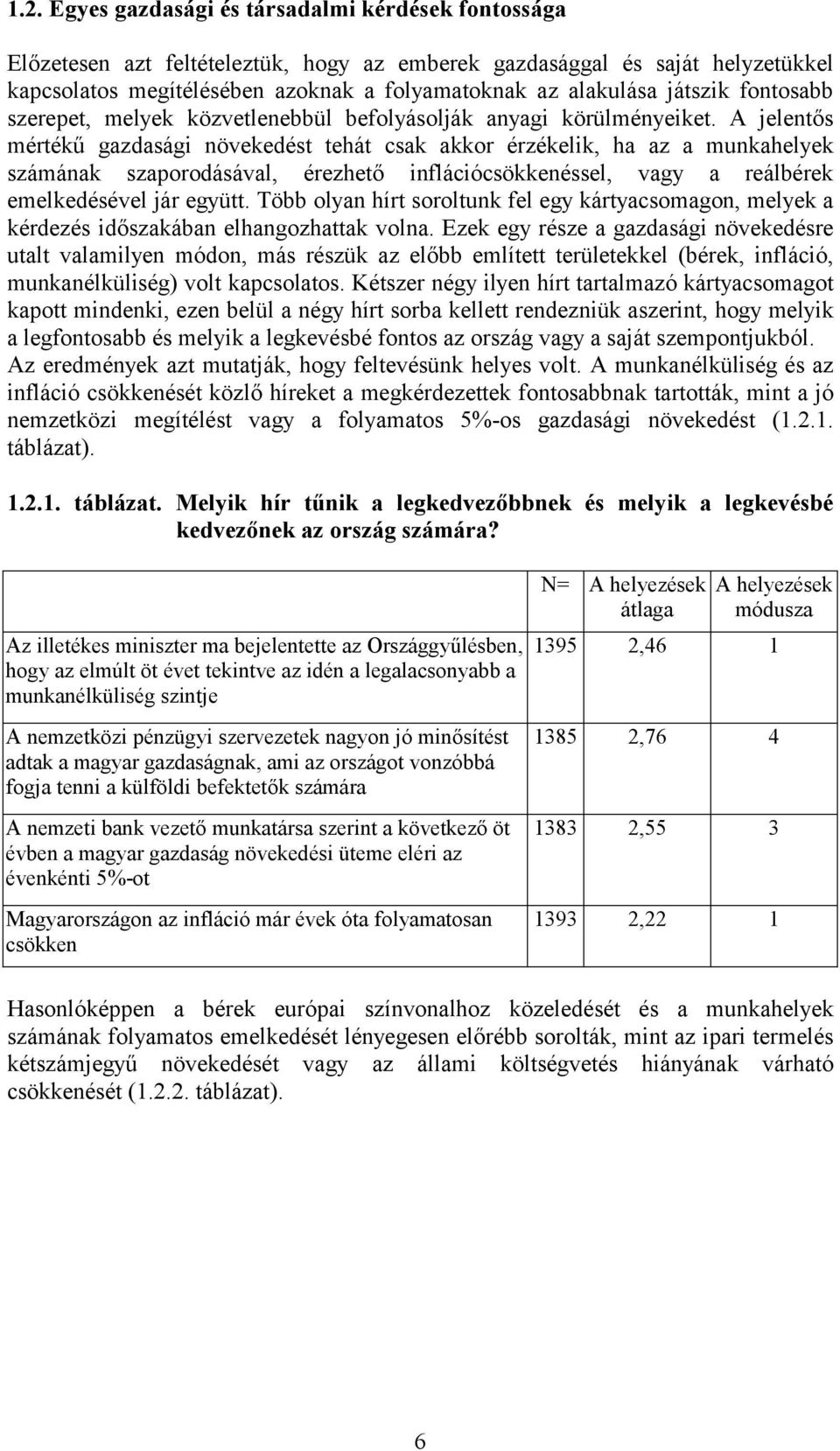 A jelentős mértékű gazdasági növekedést tehát csak akkor érzékelik, ha az a munkahelyek számának szaporodásával, érezhető inflációcsökkenéssel, vagy a reálbérek emelkedésével jár együtt.