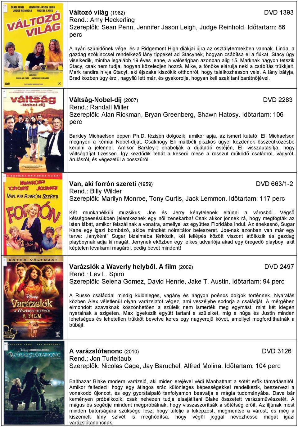 Stacy úgy viselkedik, mintha legalább 19 éves lenne, a valóságban azonban alig 15. Marknak nagyon tetszik Stacy, csak nem tudja, hogyan közeledjen hozzá.