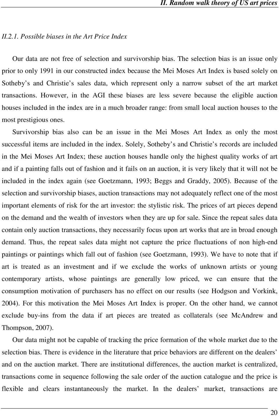 subset of the art market transactions.