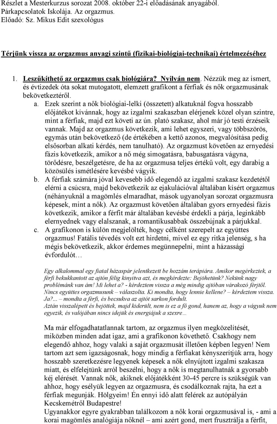 Szerelem szex és társkereső prédikáció sorozat