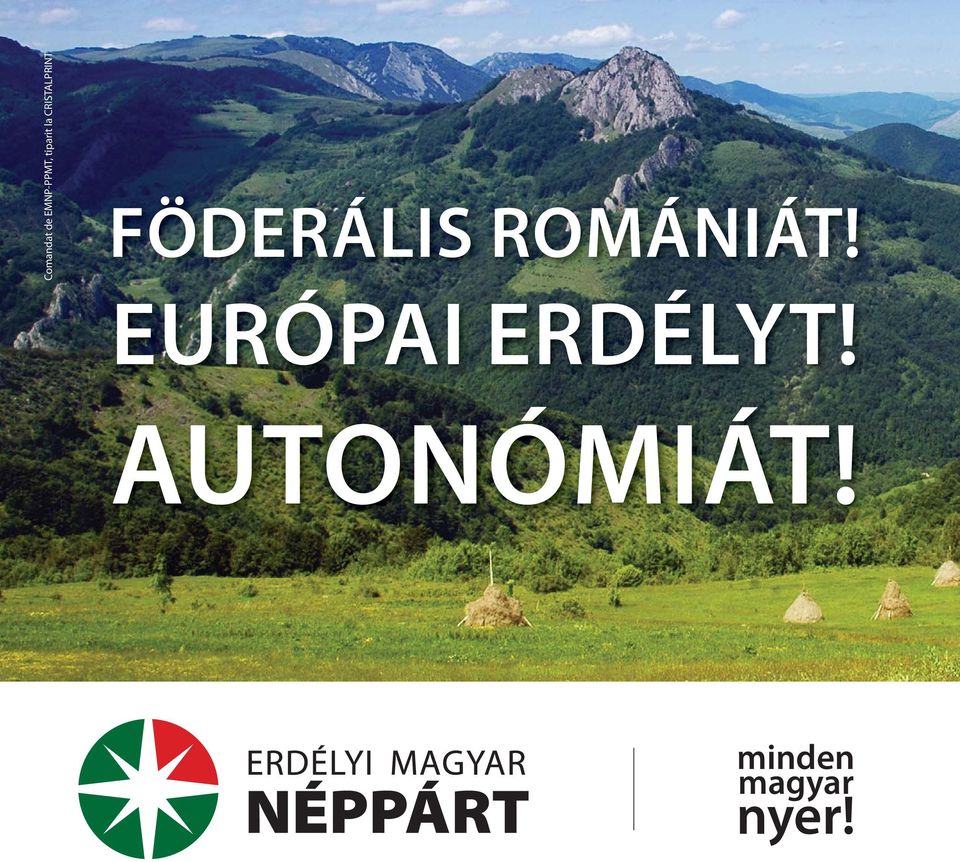 FÖDERÁLIS ROMÁNIÁT!