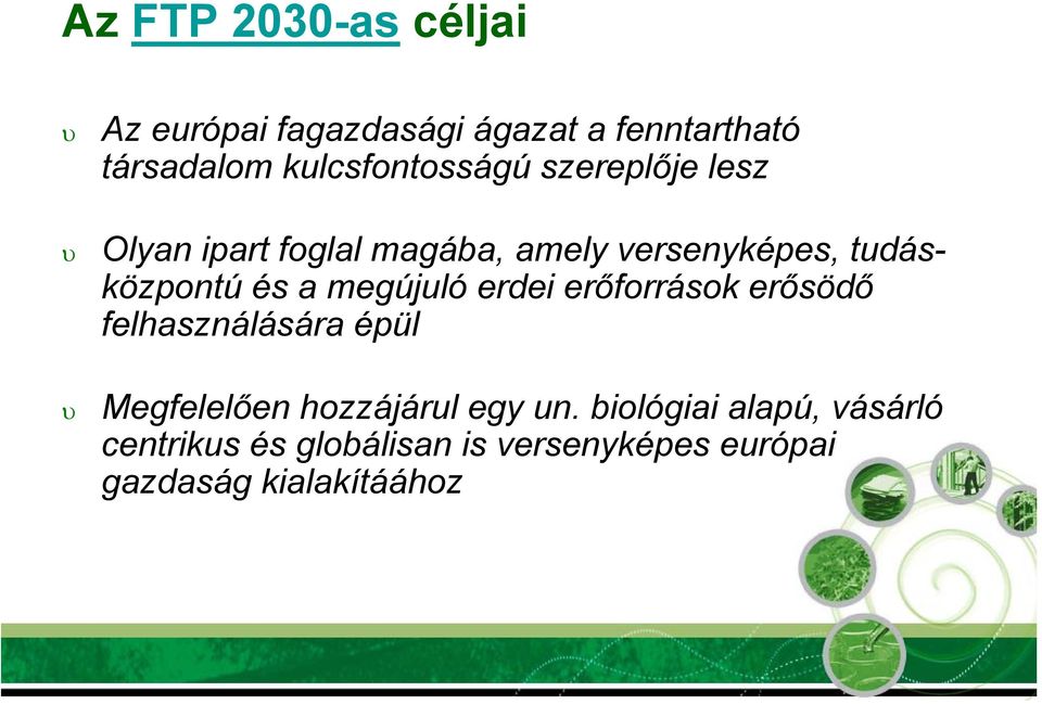 tudásközpontú és a megújuló erdei erőforrások erősödő felhasználására épül Megfelelően