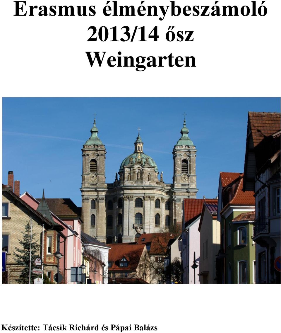 2013/14 ősz Weingarten