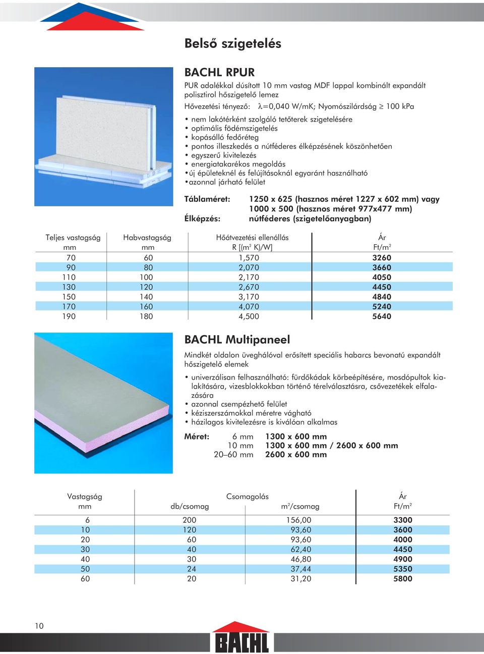 és felújításoknál egyaránt használható azonnal járható felület Élképzés: 1250 x 625 (hasznos méret 1227 x 602 mm) vagy 1000 x 500 (hasznos méret 977x477 mm) nútféderes (szigetelõanyagban) Teljes