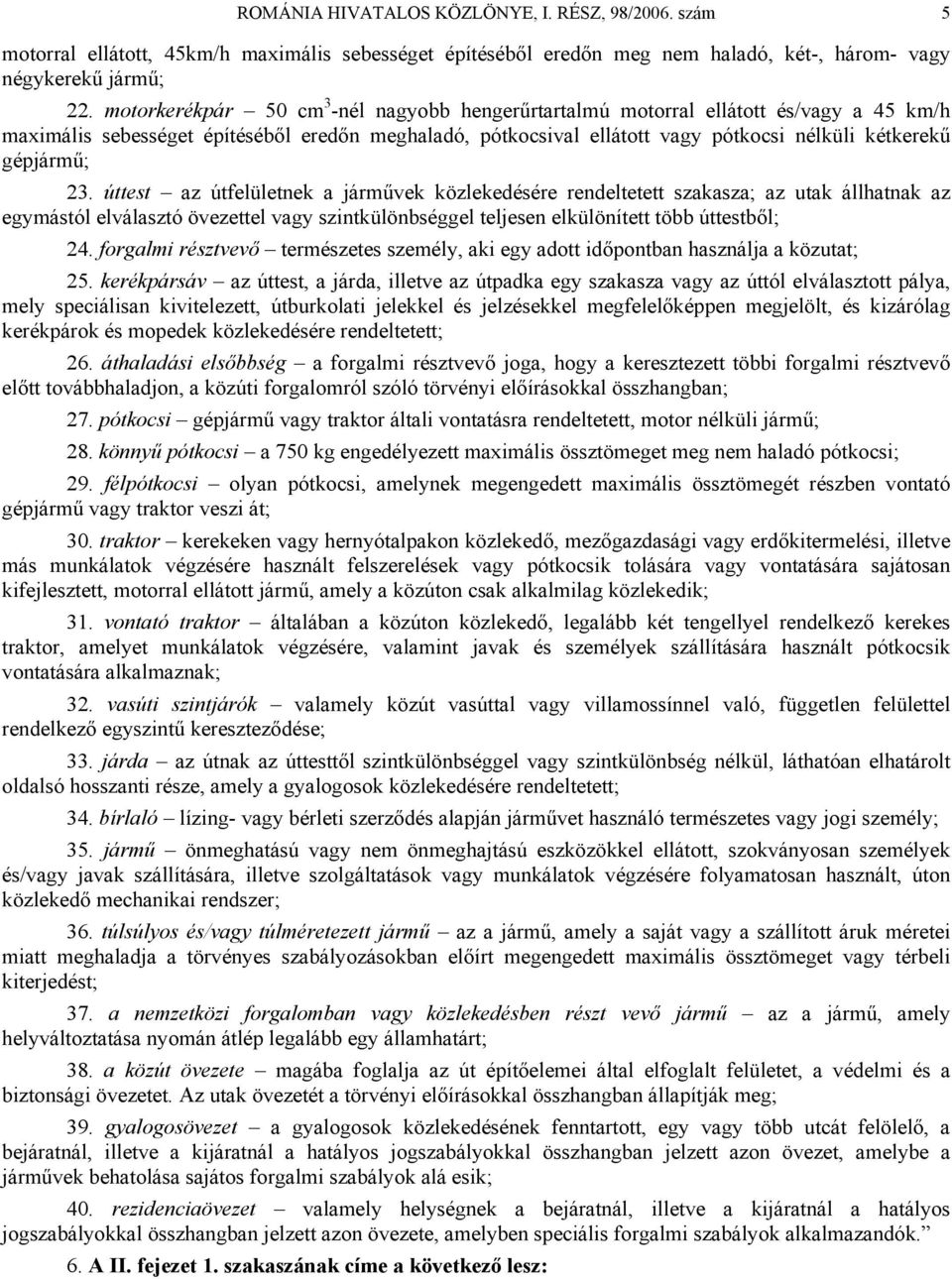 gépjármű; 23.