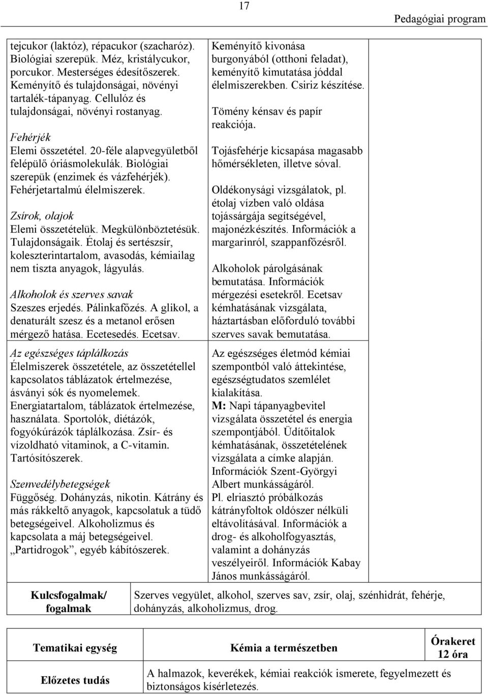 Zsírok, olajok Elemi összetételük. Megkülönböztetésük. Tulajdonságaik. Étolaj és sertészsír, koleszterintartalom, avasodás, kémiailag nem tiszta anyagok, lágyulás.