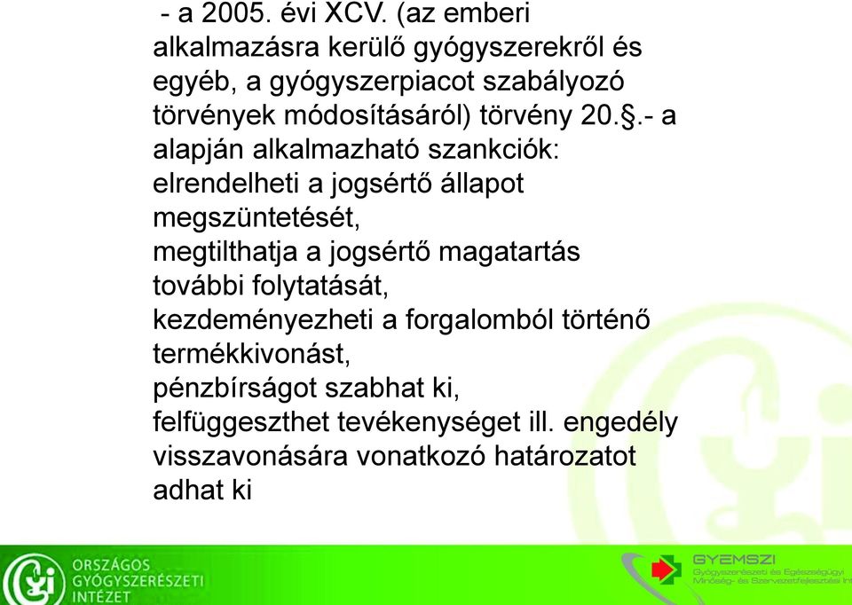 törvény 20.