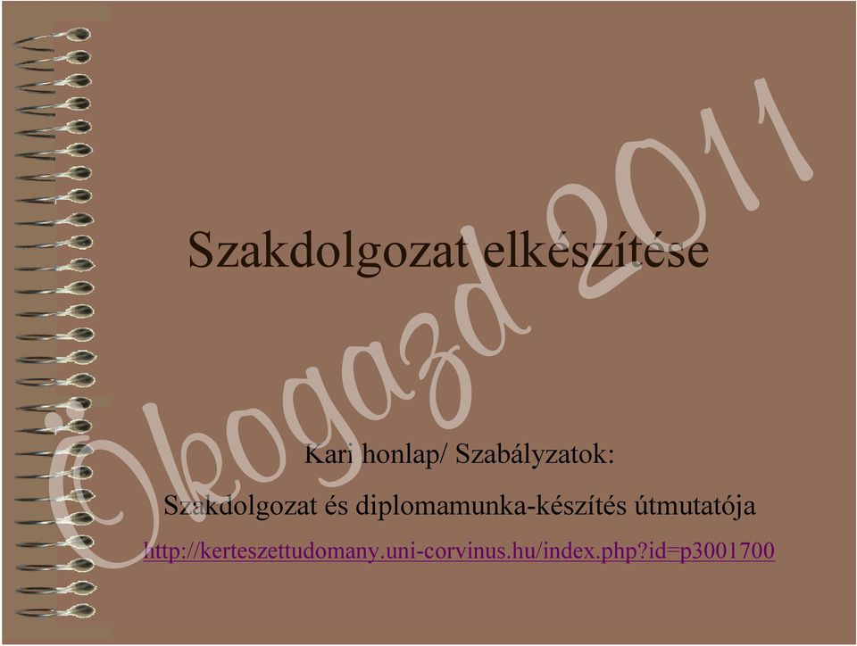 diplomamunka-készítés útmutatója