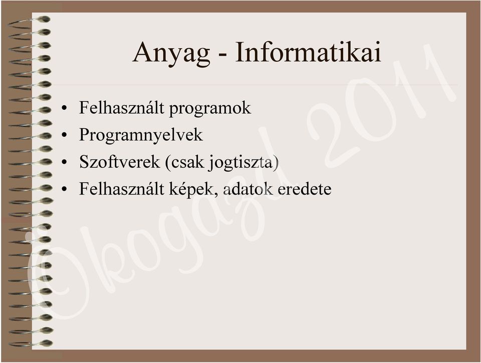 Programnyelvek Szoftverek