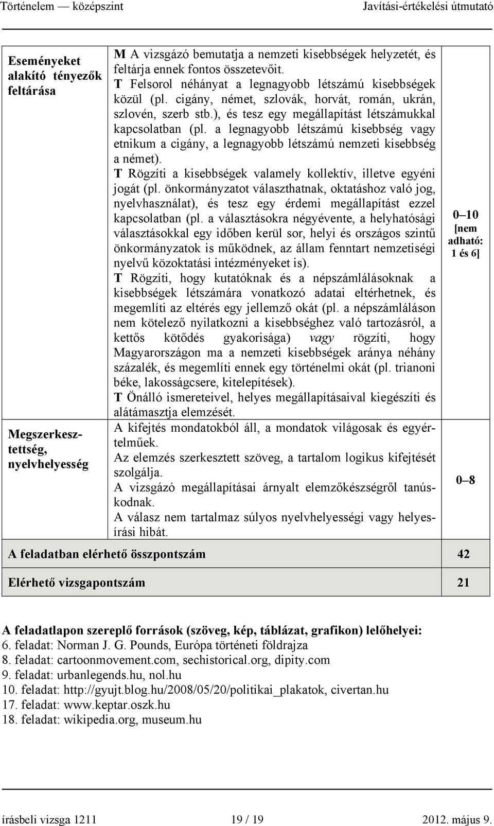 a legnagyobb létszámú kisebbség vagy etnikum a cigány, a legnagyobb létszámú nemzeti kisebbség a német). T Rögzíti a kisebbségek valamely kollektív, illetve egyéni jogát (pl.