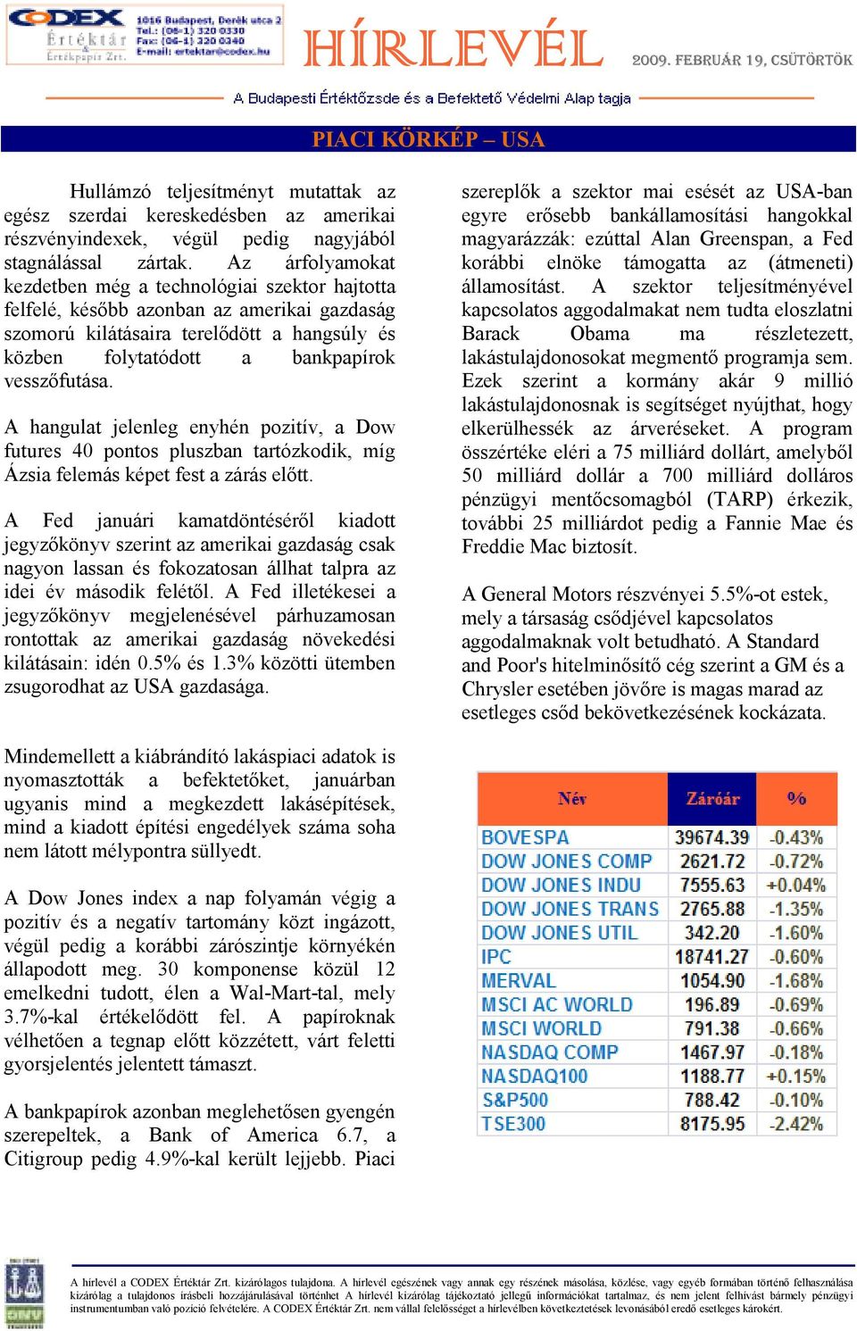 A hangulat jelenleg enyhén pozitív, a Dow futures 40 pontos pluszban tartózkodik, míg Ázsia felemás képet fest a zárás elıtt.