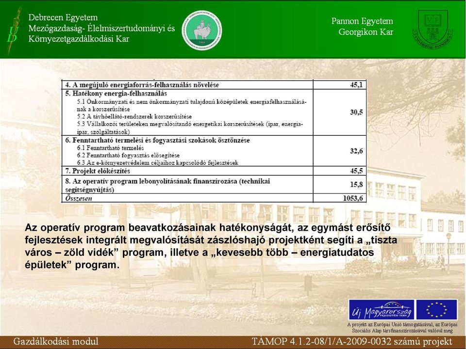 zászlóshajó projektként segíti a tiszta város zöld vidék
