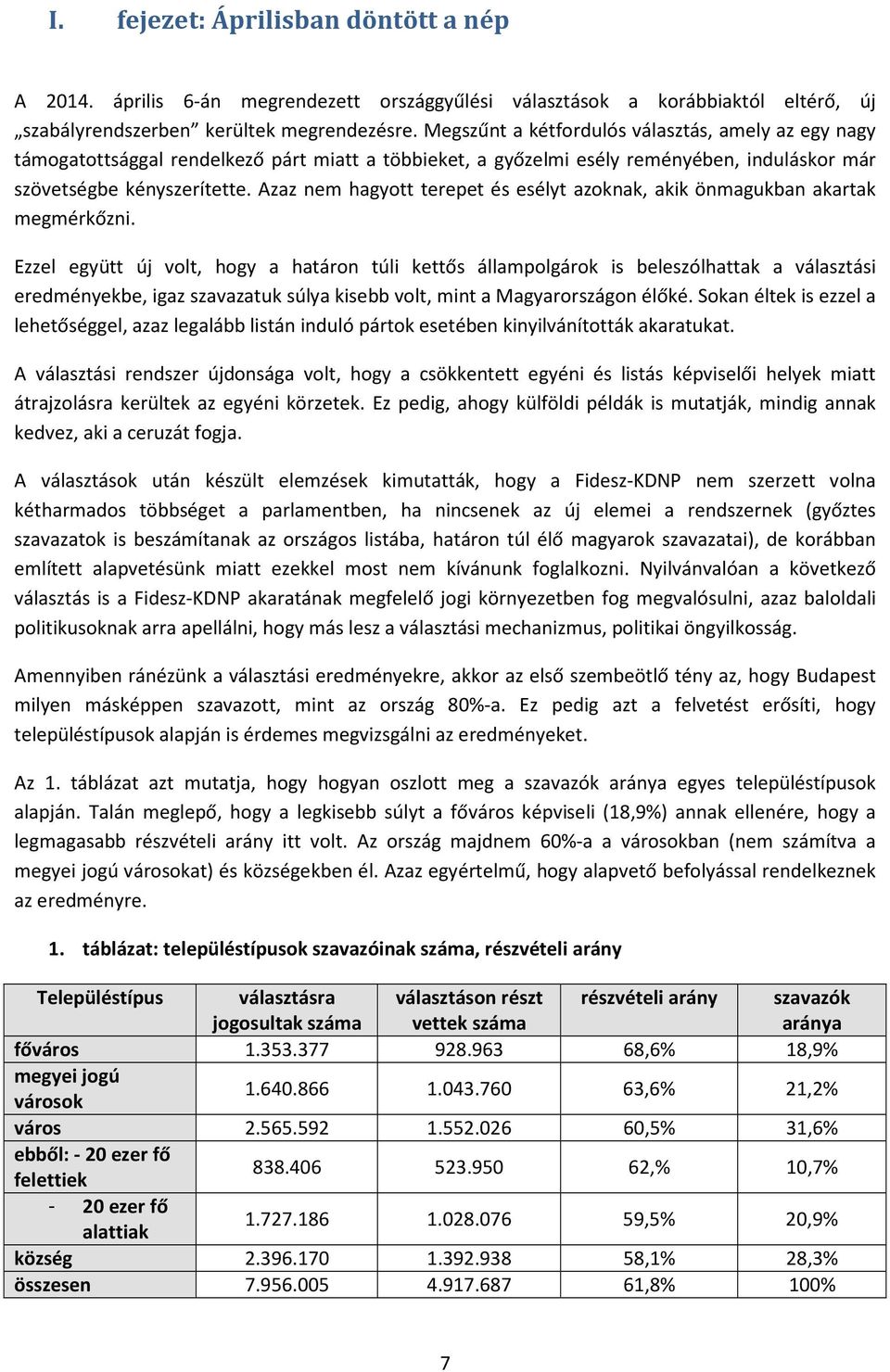 Azaz nem hagyott terepet és esélyt azoknak, akik önmagukban akartak megmérkőzni.