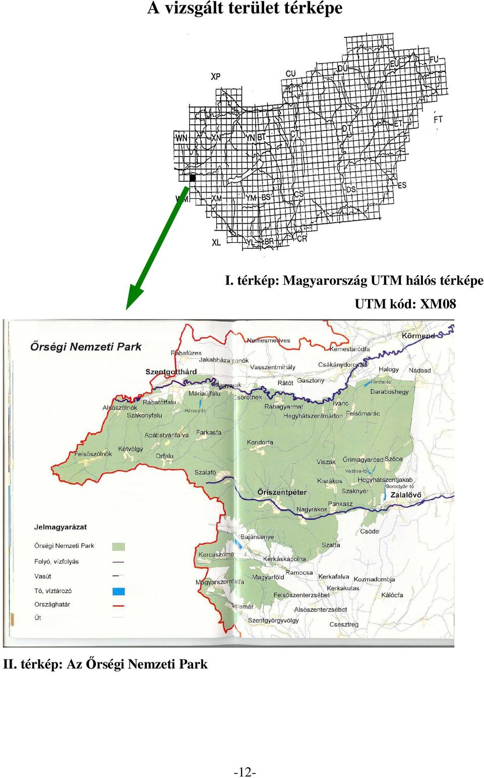 térképe UTM kód: XM08 II.