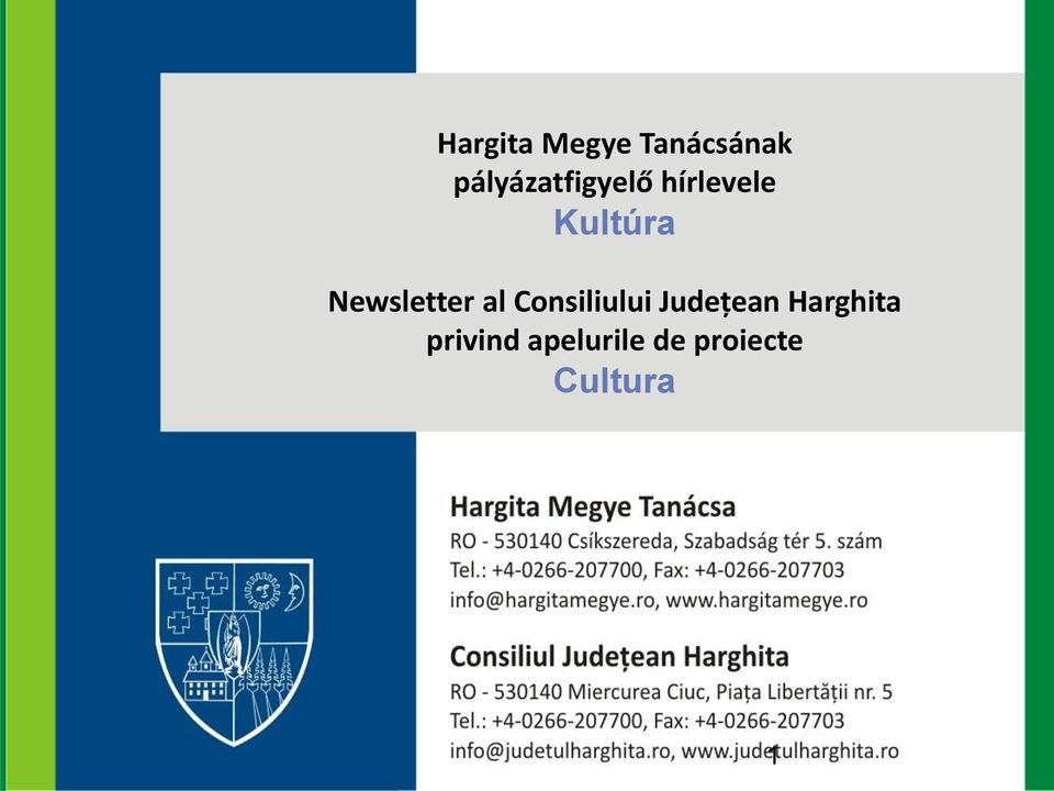 Newsletter al Consiliului Județean