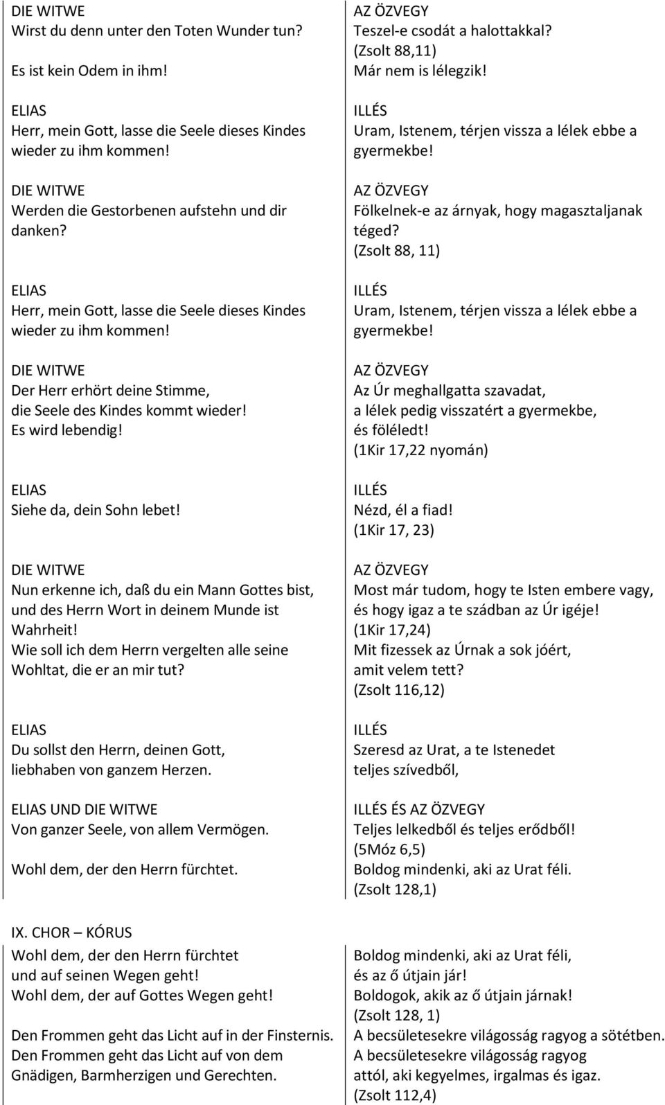 DIE WITWE Der Herr erhört deine Stimme, die Seele des Kindes kommt wieder! Es wird lebendig! Siehe da, dein Sohn lebet!