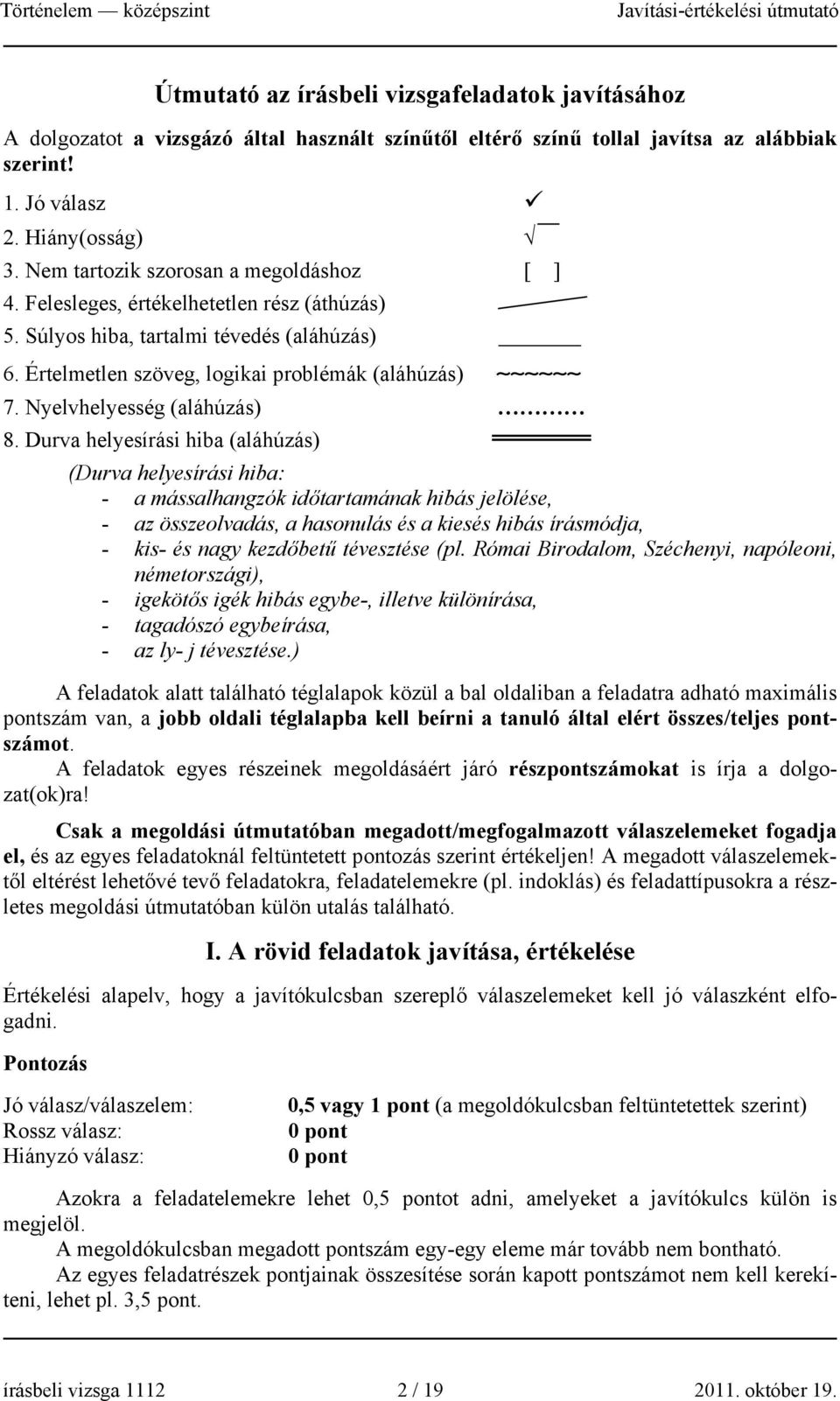 Nyelvhelyesség (aláhúzás) 8.