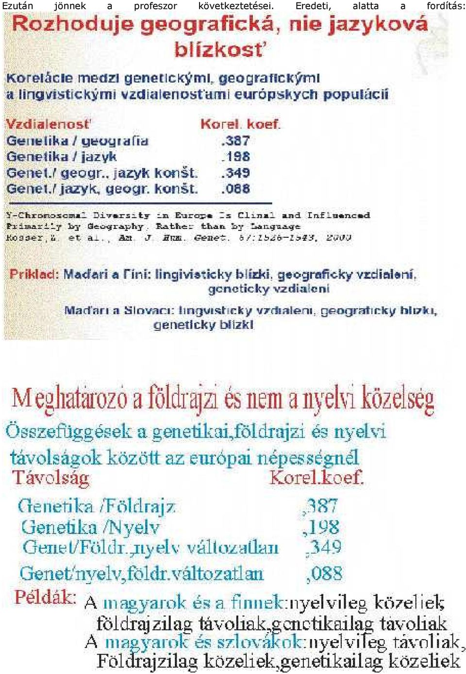 következtetései.