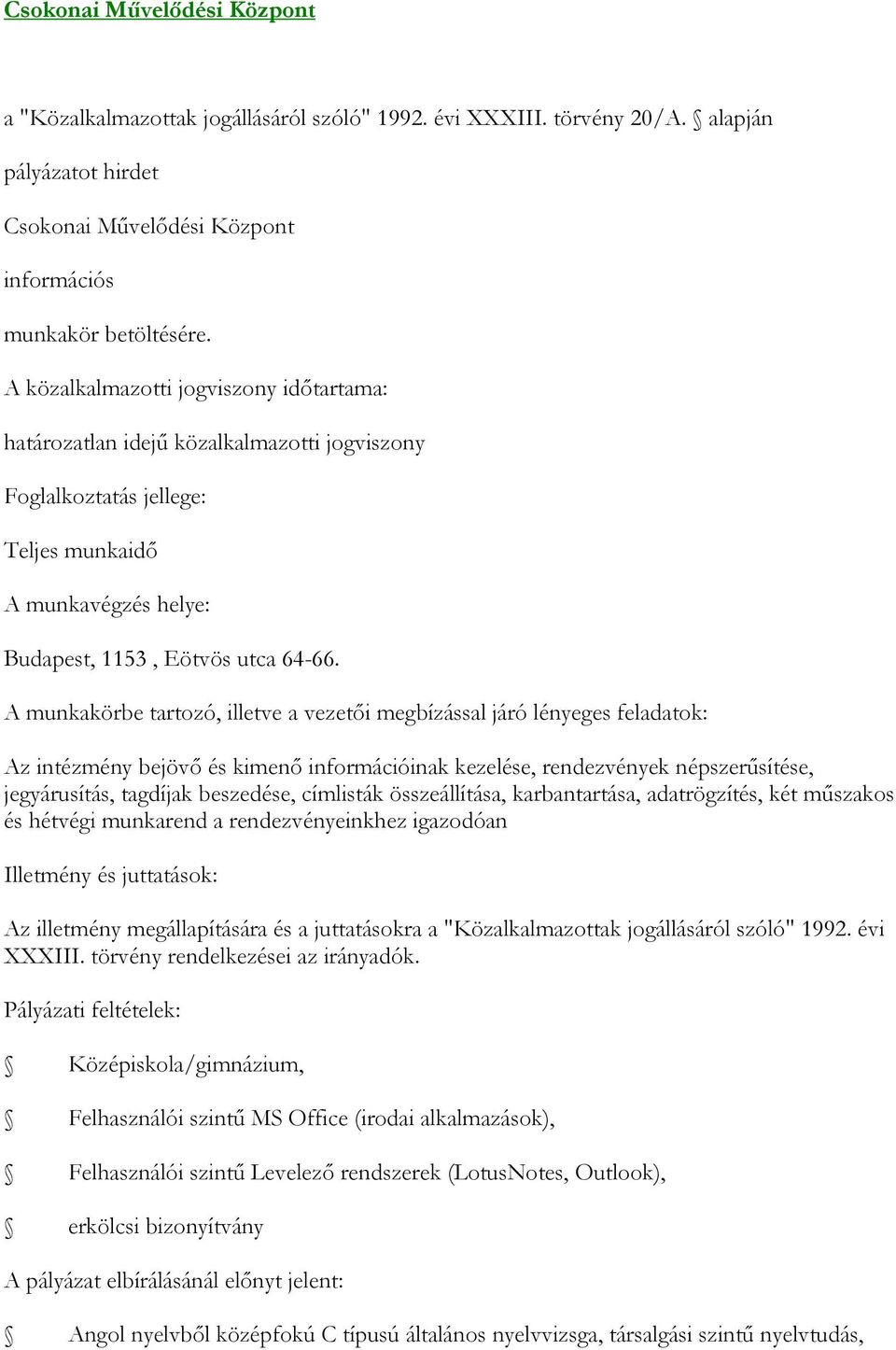 1153, Eötvös utca 64-66.