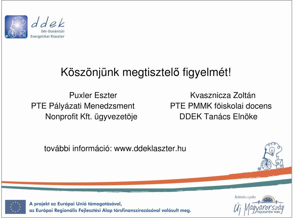 Menedzsment PTE PMMK fıiskolai docens Nonprofit