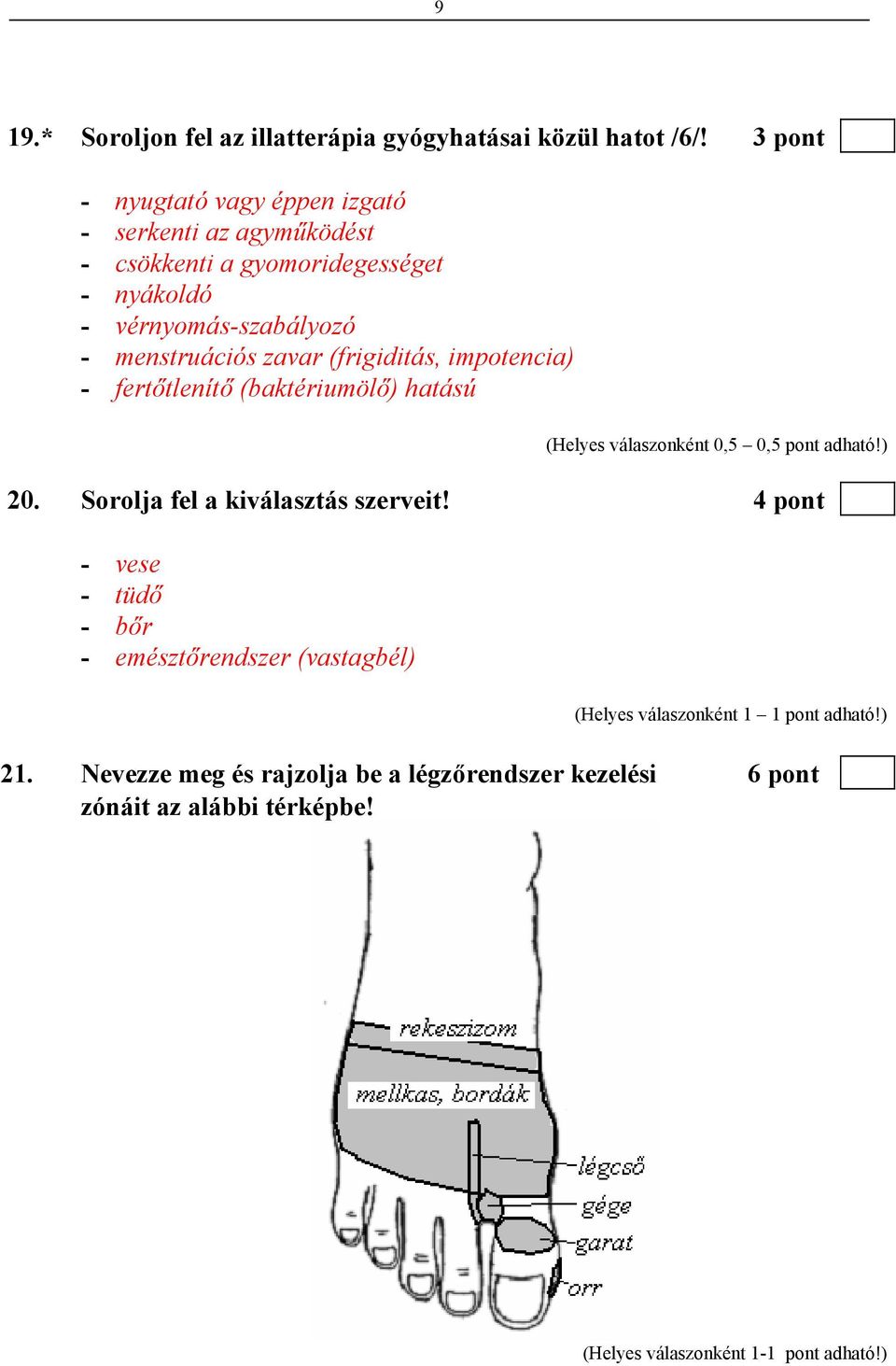 vérnyomás-szabályozó - menstruációs zavar (frigiditás, impotencia) - fertőtlenítő (baktériumölő) hatású (Helyes válaszonként