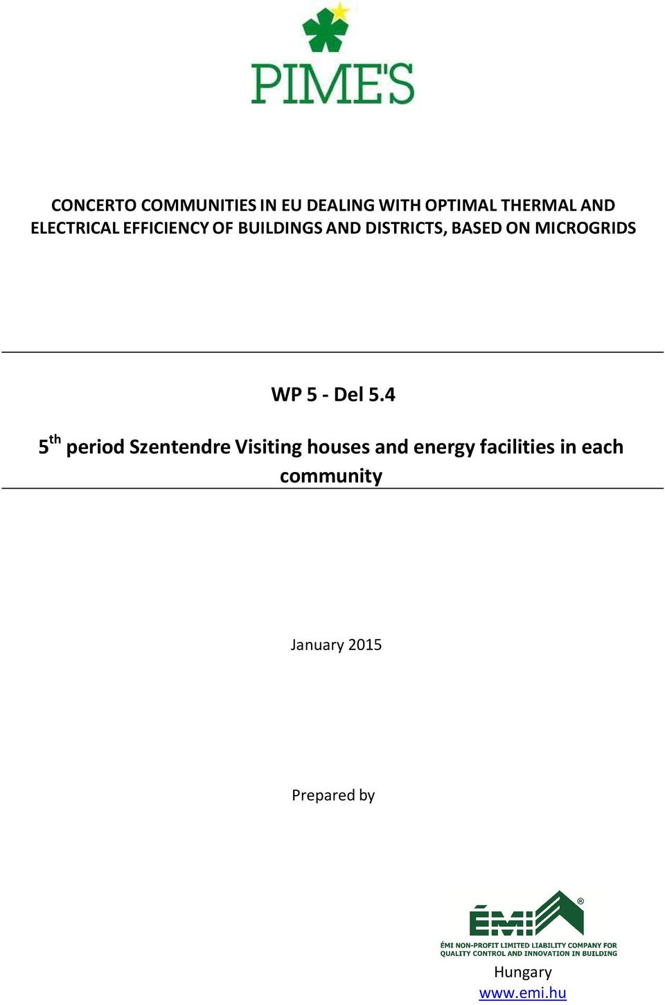 MICROGRIDS WP 5 Del 5.