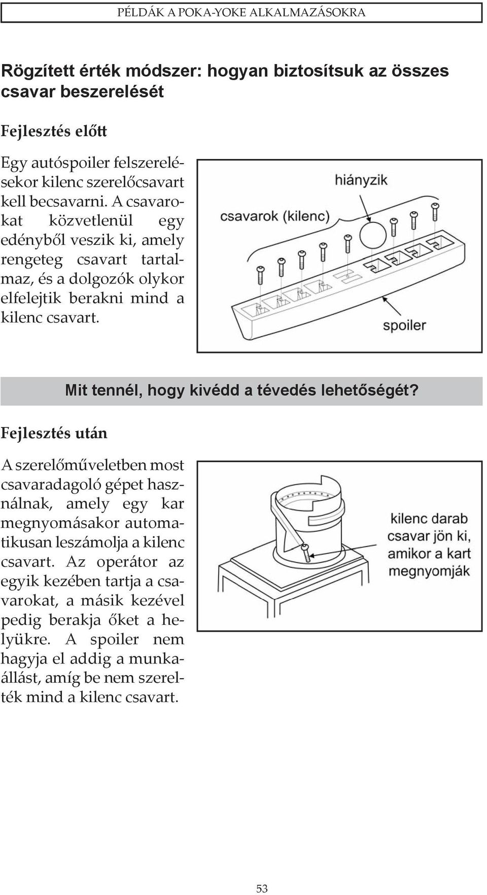 Fejlesztés után Mit tennél, hogy kivédd a tévedés lehetőségét?