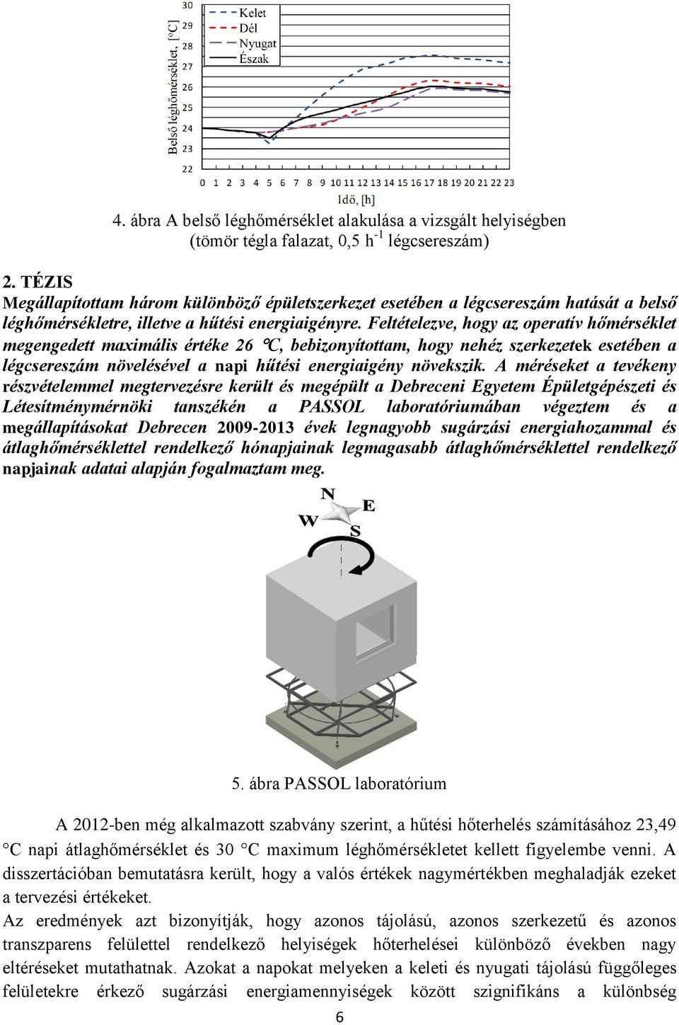 Feltételezve, hogy az operatív hőmérséklet megengedett maximális értéke 26 C, bebizonyítottam, hogy nehéz szerkezetek esetében a légcsereszám növelésével a napi hűtési energiaigény növekszik.