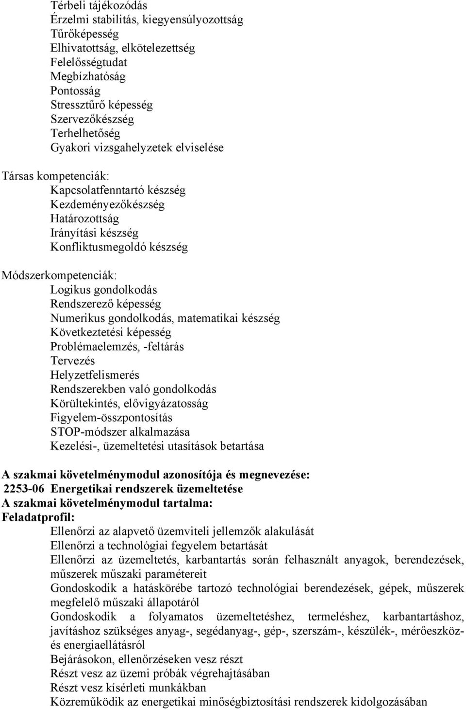 gondolkodás Rendszerező képesség Numerikus gondolkodás, matematikai készség Következtetési képesség Problémaelemzés, -feltárás Tervezés Helyzetfelismerés Rendszerekben való gondolkodás Körültekintés,