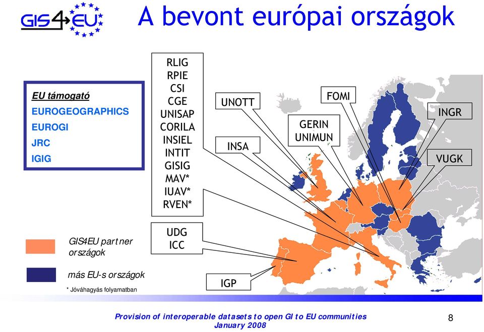 IUAV* RVEN* UNOTT INSA GERIN UNIMUN FOMI INGR VUGK GIS4EU