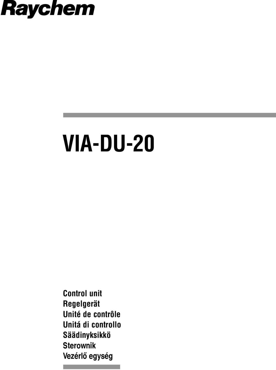 contrôle Unitá di controllo