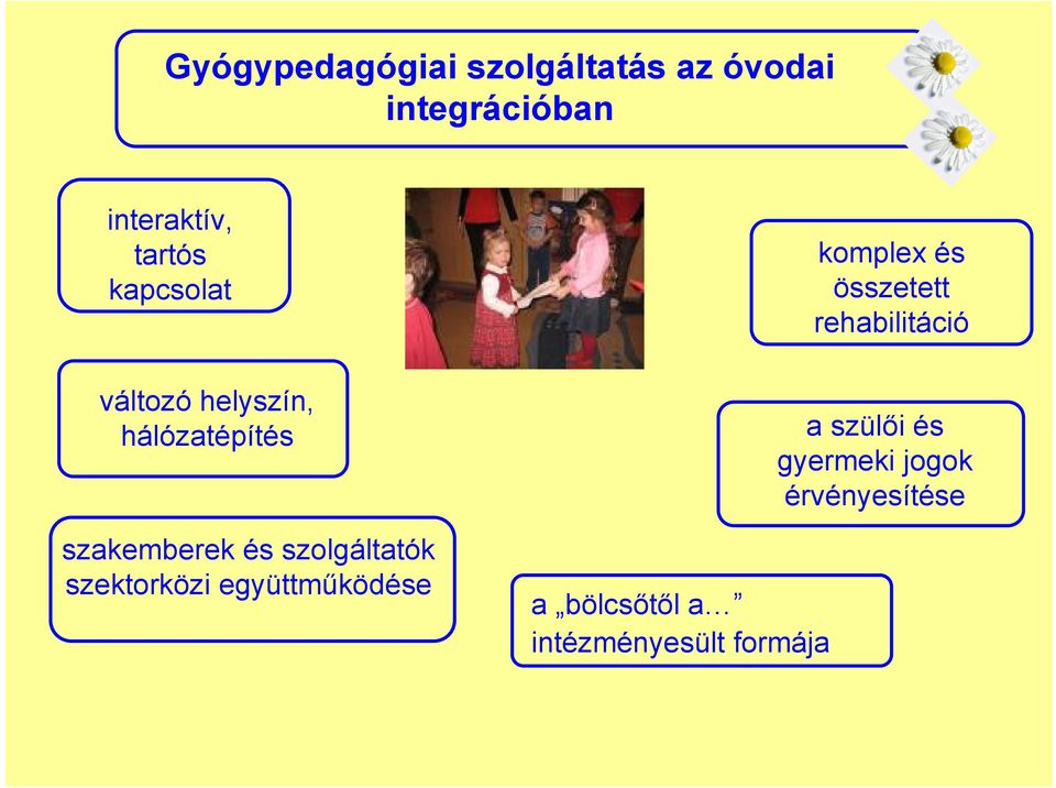 szolgáltatók szektorközi együttműködése a bölcsőtől a intézményesült